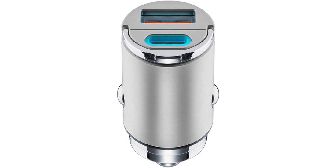 Cellularline Mini Caricabatterie Auto 30W Dual…