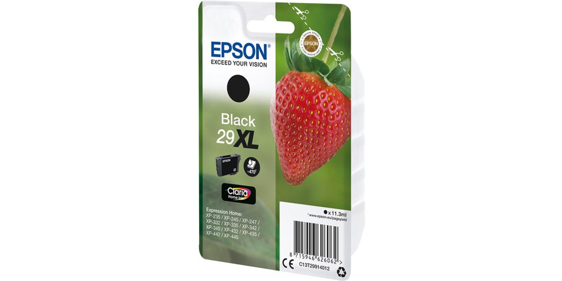 Epson Strawberry Singlepack Black 29XL Claria…