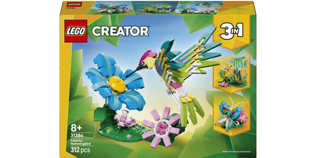 LEGO Creator 31384 3in1 Animali Selvatici: Colibrì…