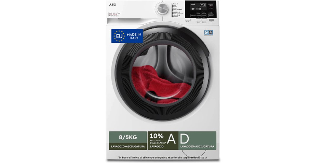 AEG Lavasciuga 8+5 Kg Classe D/A-10% 1600 Giri…