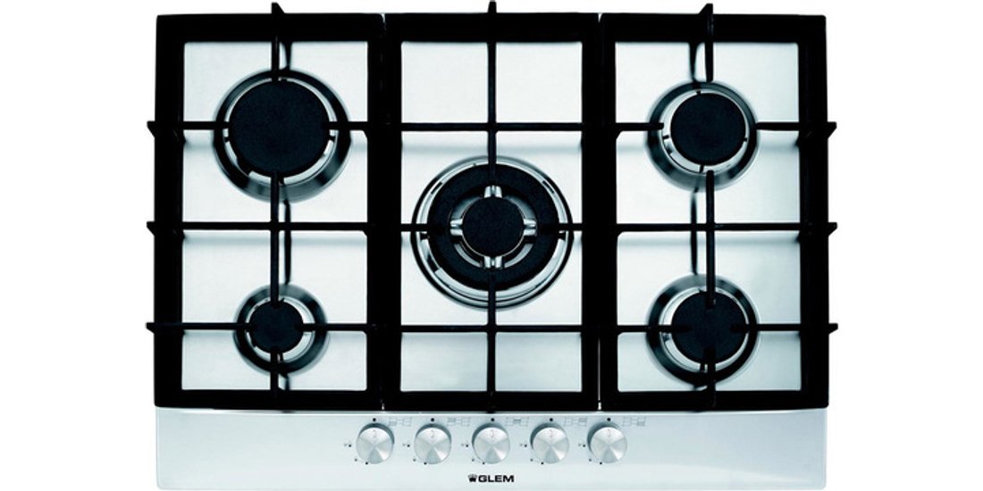 Glem GT755HIX Incasso Piano cottura a gas Acciaio…