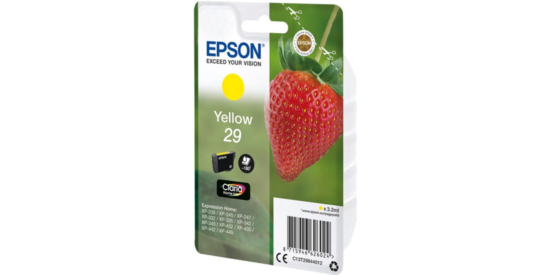 Epson Strawberry Singlepack Yellow 29 Claria …