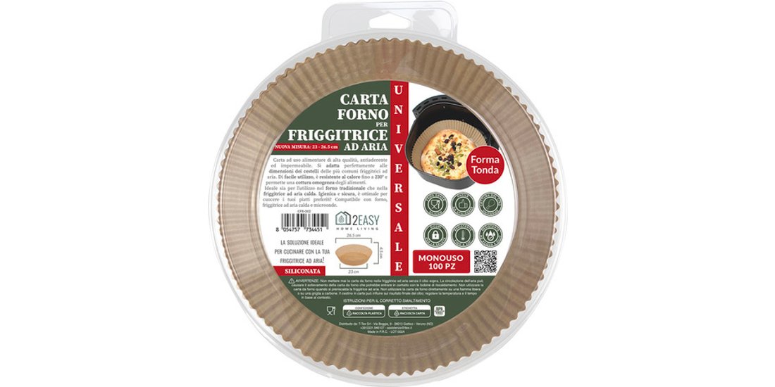 2Easy CFR002 Carta da forno 100 fogli Marrone…