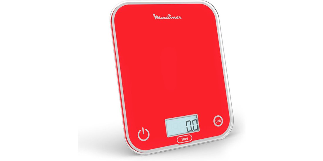 Moulinex BN50U3 bilancia da cucina Rosso Superficie…