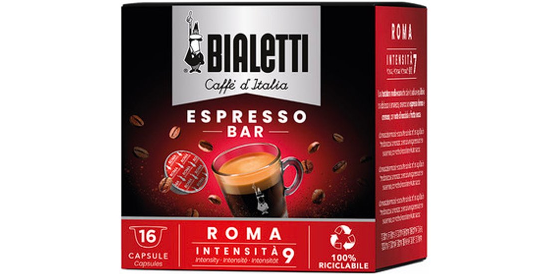 Bialetti Roma Capsule caffè Tostatura scura 16…