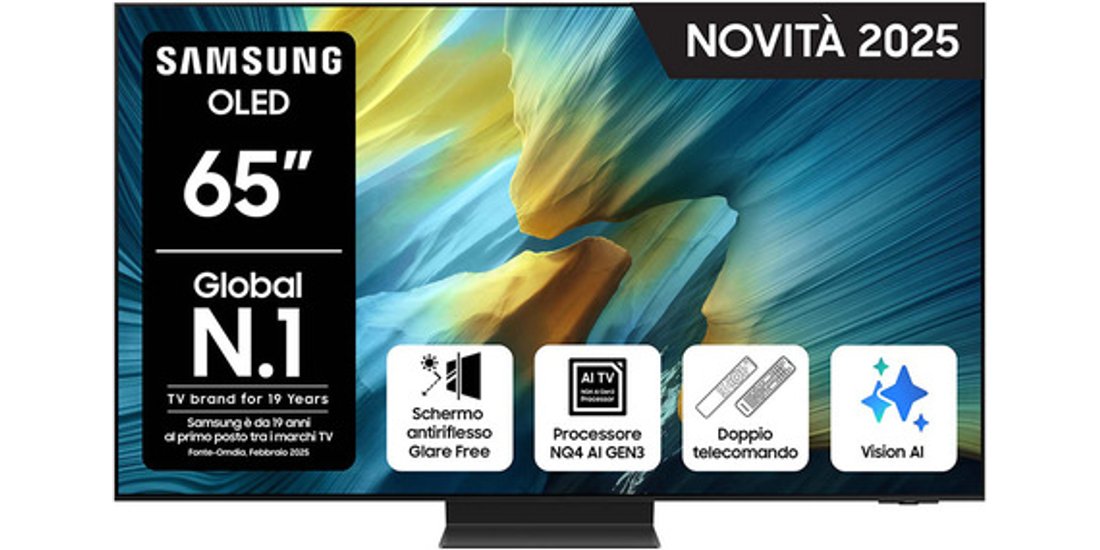 Samsung OLED AI TV 65” QE65S95FATXZT 4K Processore…