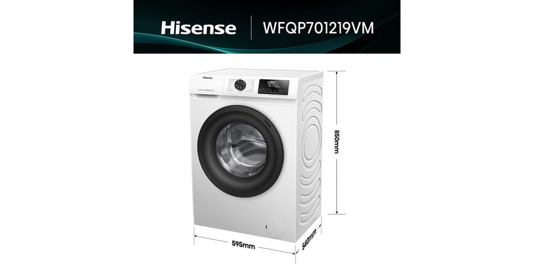 Hisense lavatrice WFQP701219VM 7 Kg Classe A …