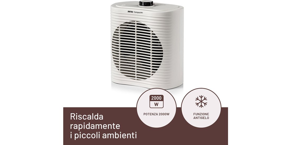 Imetec Compact Air Termoventilatore piccolo e…