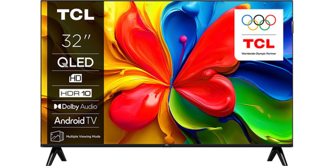 TCL Serie Smart TV HD QLED 32” 32S4K Dolby Audio…