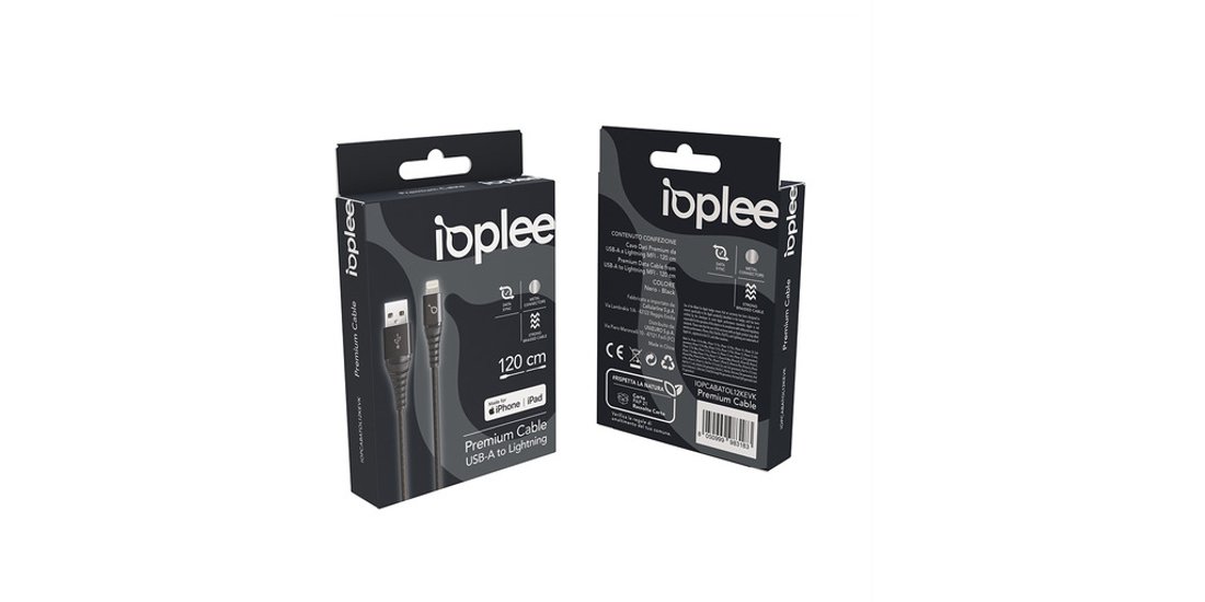 IOPLEE Cavo Dati Premium 120cm da USB-A a Lightning…