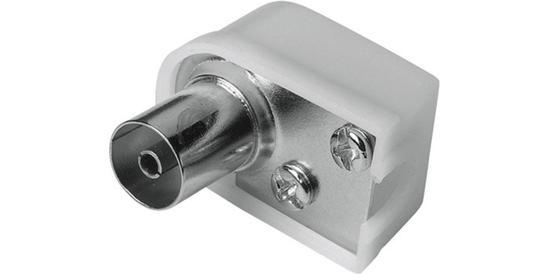 Hama Spina antenna angolare F 6 mm 75 Ohms avvitabile…