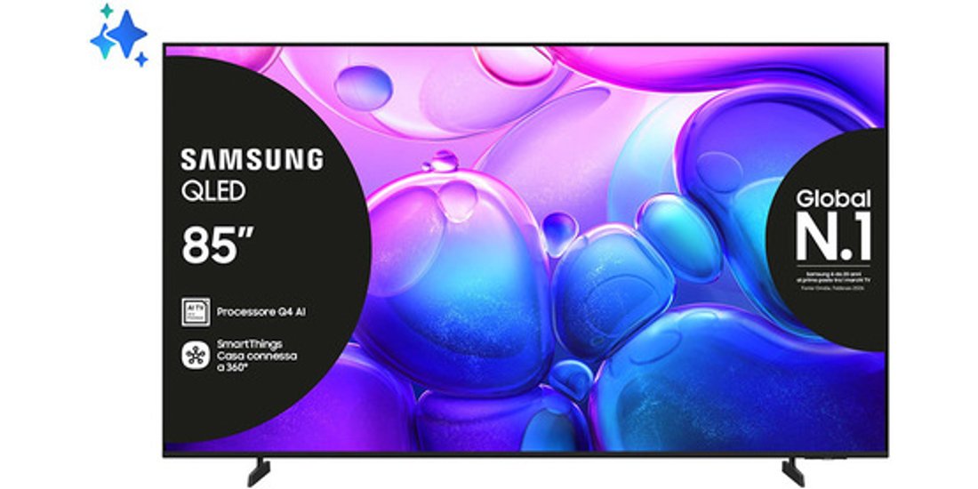 Samsung QLED 85” QE85Q6FAAUXZT 4K Processore…
