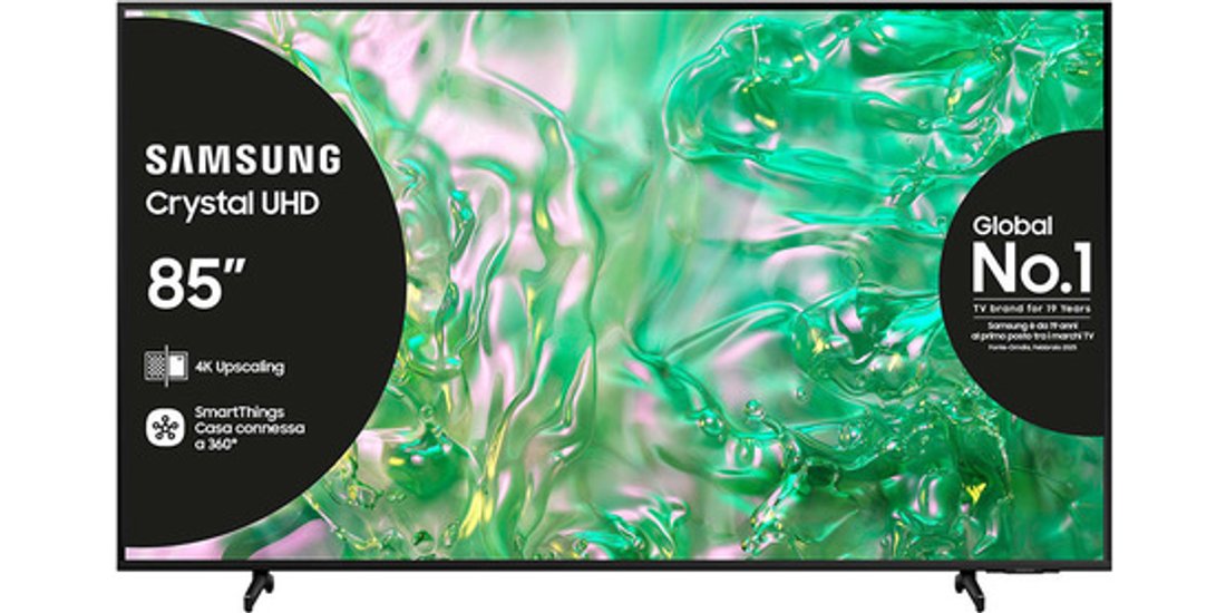 Samsung TV Crystal UHD 4K 85” UE85DU8070UXZT…