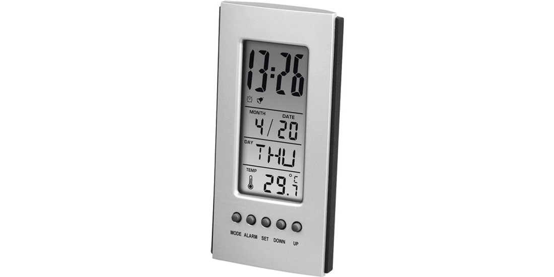 Hama Termometro LCD con orologio e calendario