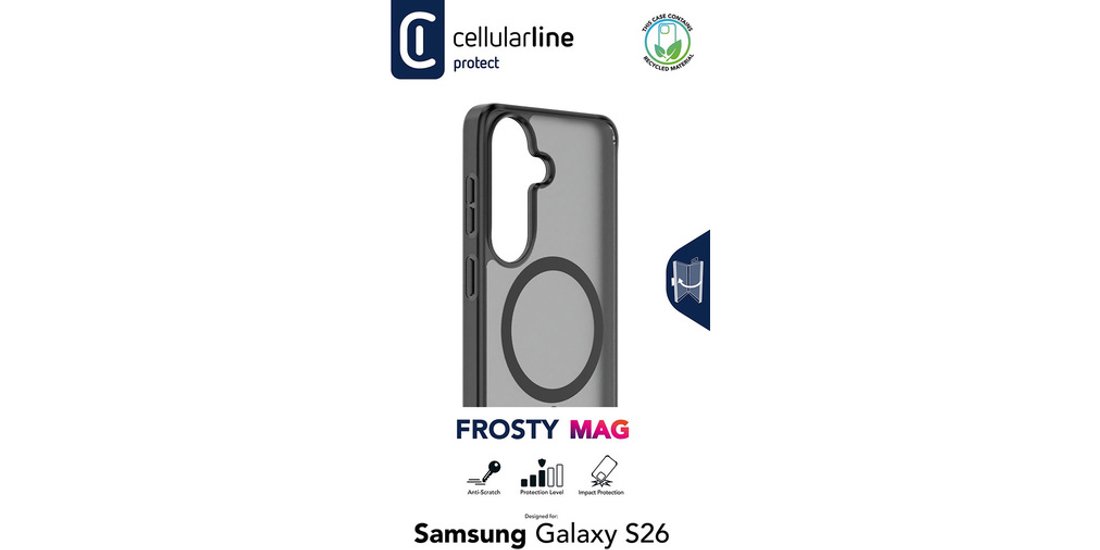 Cellularline FROSTY MAG – Galaxy S26 Cover semi…