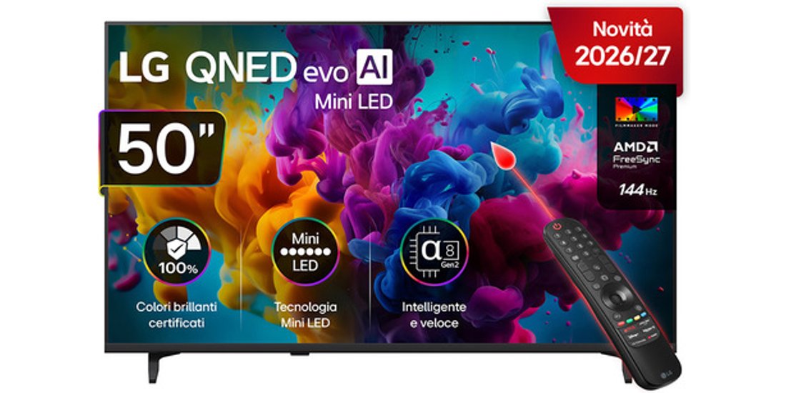 LG QNED evo AI MiniLED 50” Serie QNED8MB 50QNED8MB6C…