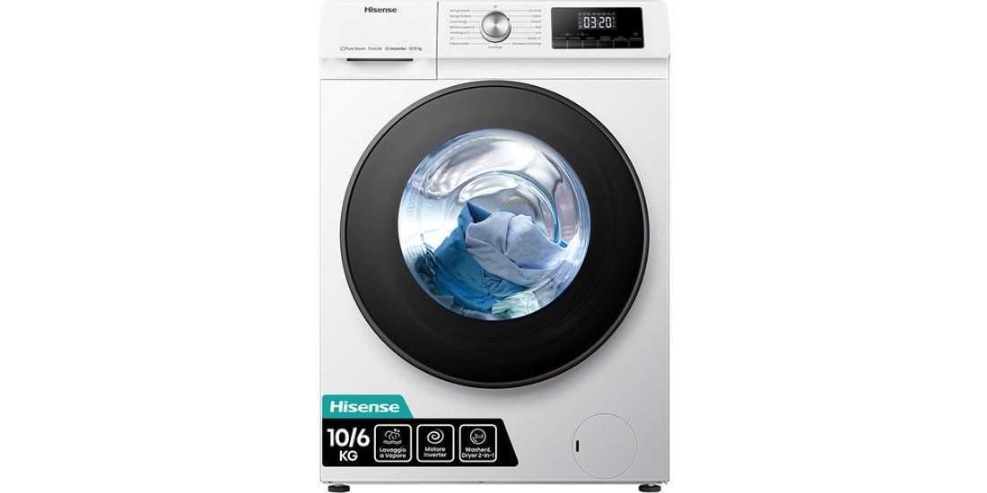 Hisense lavasciuga WDQA1014EVJM 10+6 Kg Classe…
