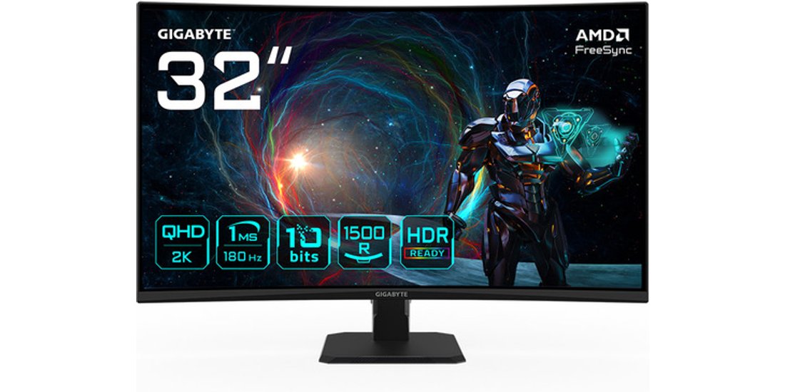 GIGABYTE GS32QCA 315” Monitor Gaming Curvo QHD…
