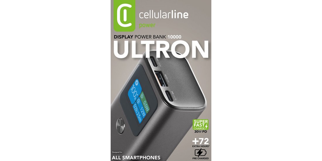 Cellularline Ultron 10000 Caricabatterie Portatile…