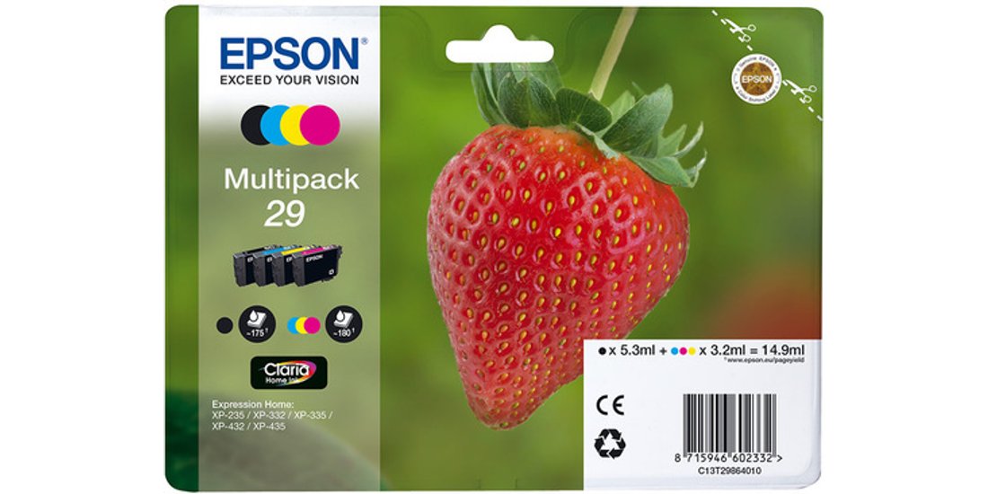 Epson Strawberry Multipack (4 colori) T29 Claria…