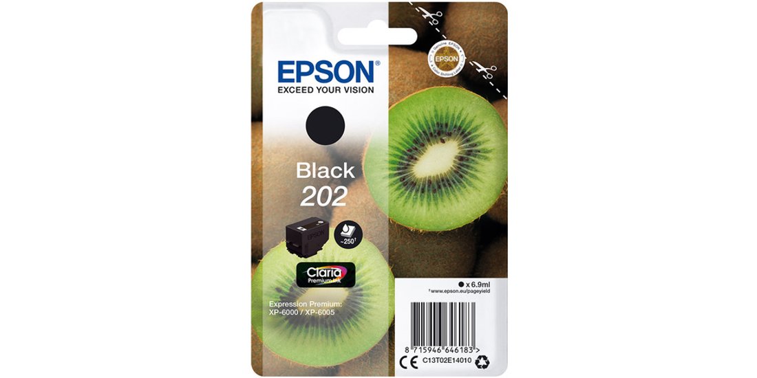 Epson Kiwi Singlepack Black 202 Claria Premium…