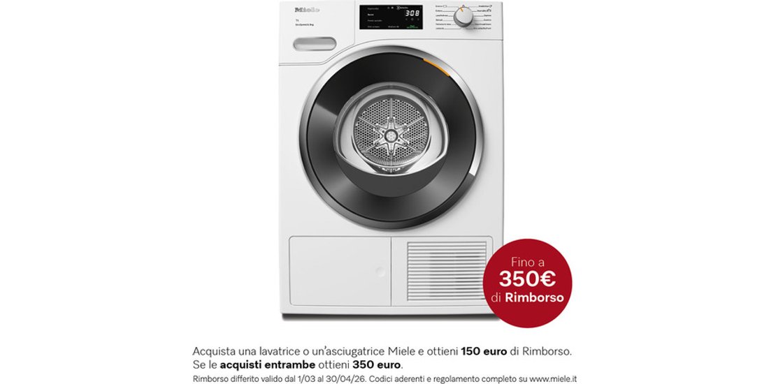 Miele TWH780WP EcoSpeed&9kg asciugatrice Caricamento…