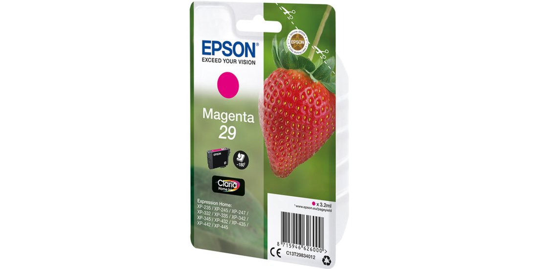 Epson Strawberry Singlepack Magenta 29 Claria…