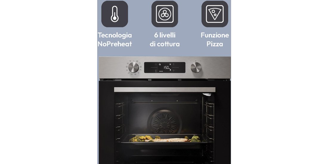 Candy CA6 N5B3EHTX 78 L Nero Acciaio inox