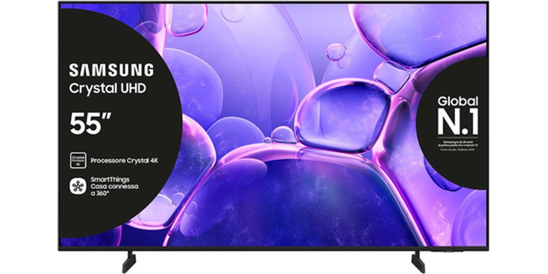 Samsung Crystal UHD 55” UE55U8000FUXZT 4K Processore…