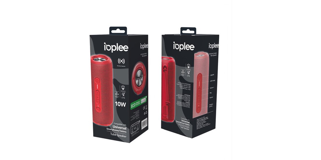 IOPLEE Cassa Speaker Wireless 10W – Rosso
