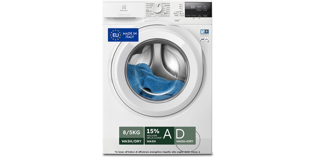 Electrolux EW7W285W Lavasciuga 700 SteamCare …
