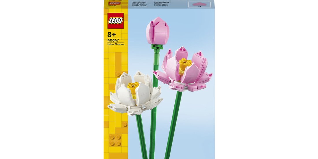 LEGO Botanicals 40647 Fiori di Loto Fiori Finti…