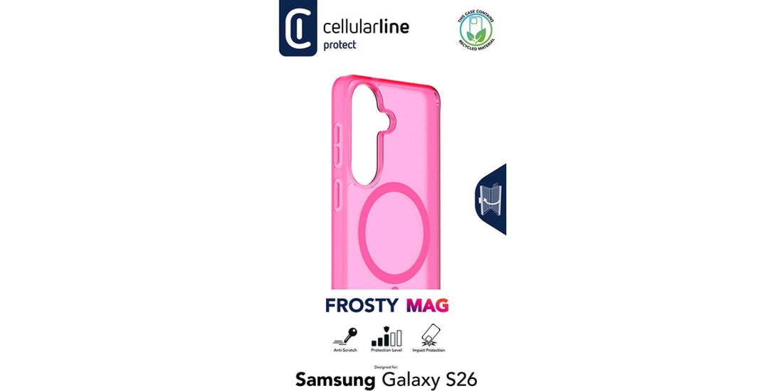 Cellularline FROSTY MAG – Galaxy S26 Cover semi…