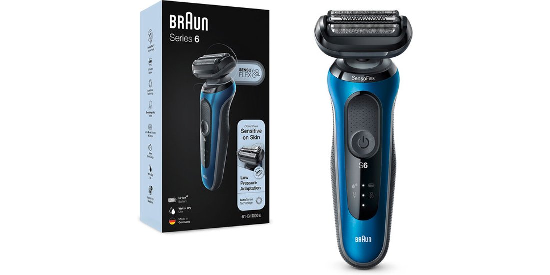 Braun Series 6 61-B1000s Rasoio Elettrico Uomo…