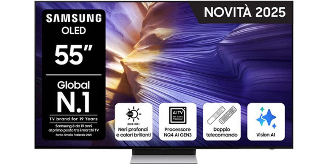 Samsung OLED Vision AI Smart TV 55” QE55S90FAEXZT…