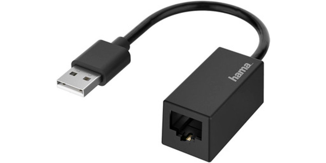 Hama Adattatore USB 2.0 M / 8p8c F (RJ 45) Fast…
