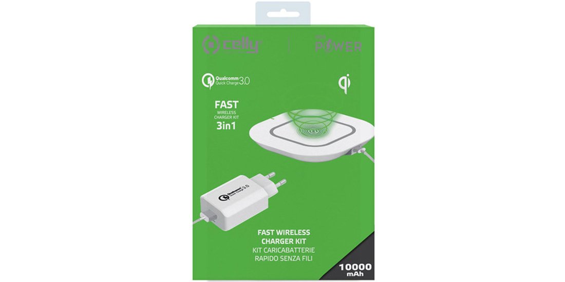 Celly WLKIT3IN1WH Caricabatterie per dispositivi…