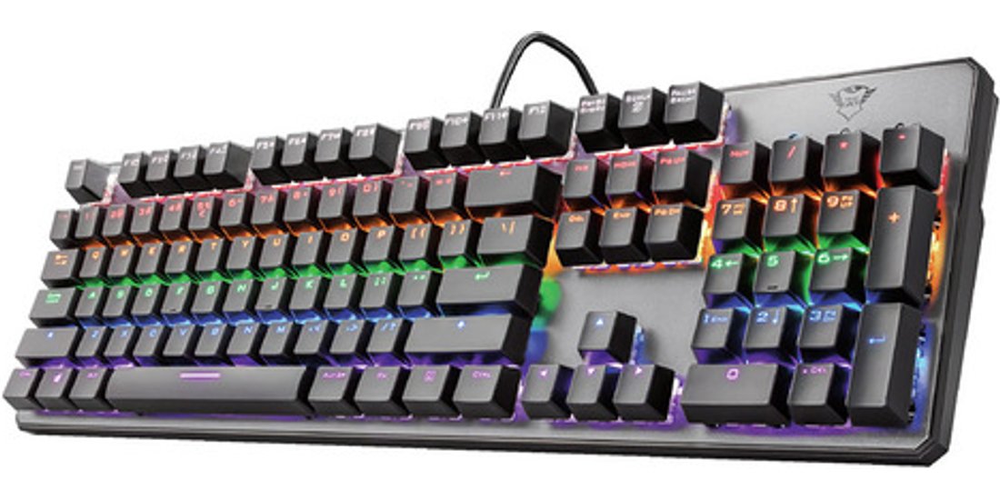 Trust GXT 865 Asta tastiera Gaming USB Italiano…