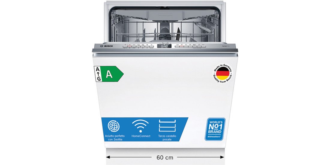 Bosch Serie 6 SMV6YCX02E Lavastoviglie da incasso…