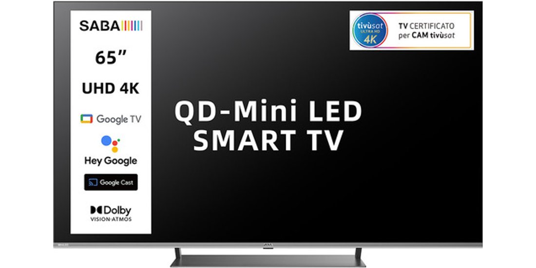 SABA SA65M91GTV Mini LED TV 1651 cm (65”) 4K…