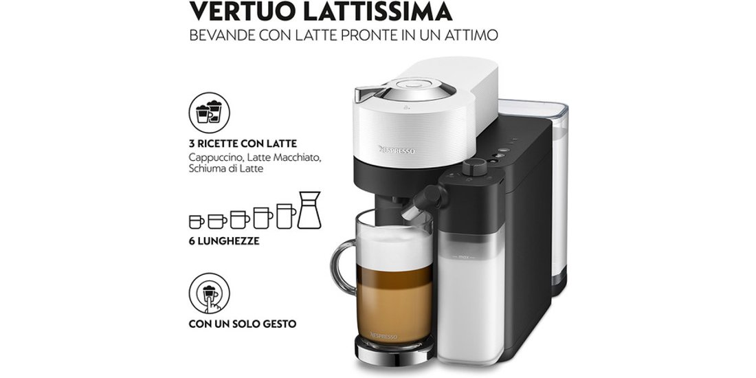 De’Longhi Lattissima One ENV300.W Automatica…