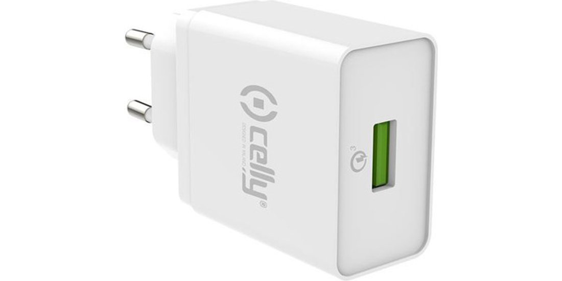 Celly TCUSBQC30WH Caricabatterie per dispositivi…