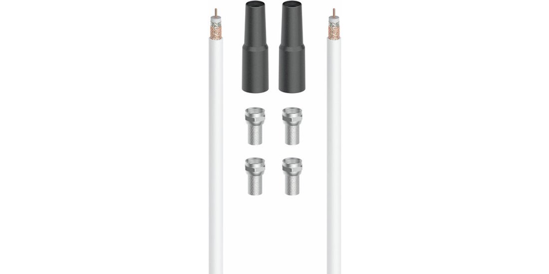 Hama Kit di connessione SAT con 4 spine F e 2…