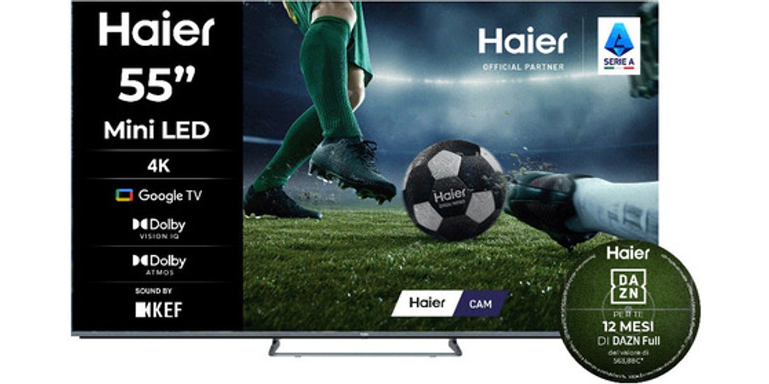 Haier Smart TV Mini LED QLED 55” H55M80FUX 4K…