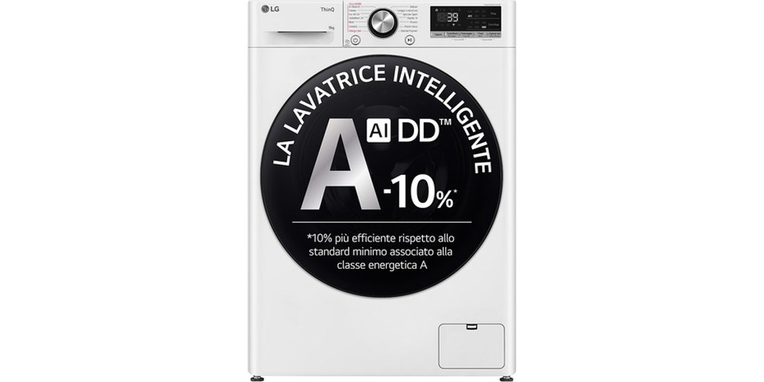 LG F4R7009TSWB Lavatrice 9kg AI DD Classe A-10…