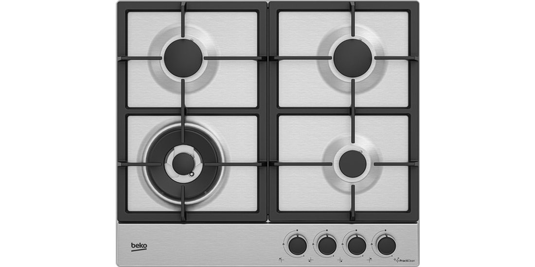 Beko HIAW64225SXE: Piano a Gas con PractiClean…