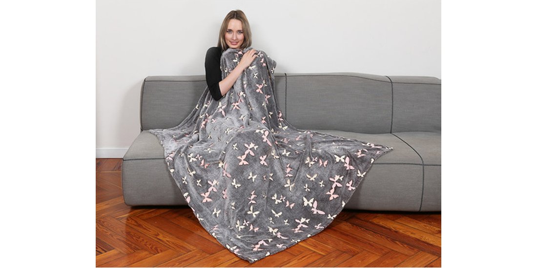 Kanguru Plaid Glow Butterflies