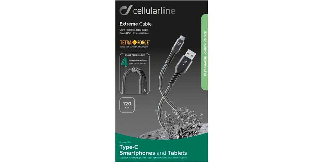 Cellularline Tetra Force Cable 120cm – MICRO …
