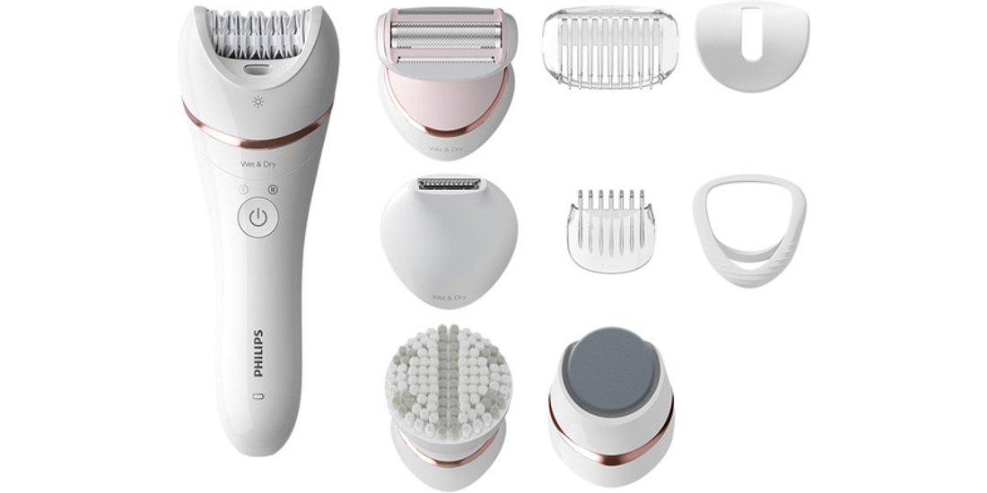 Philips Epilatore Wet & Dry senza filo con 9 …