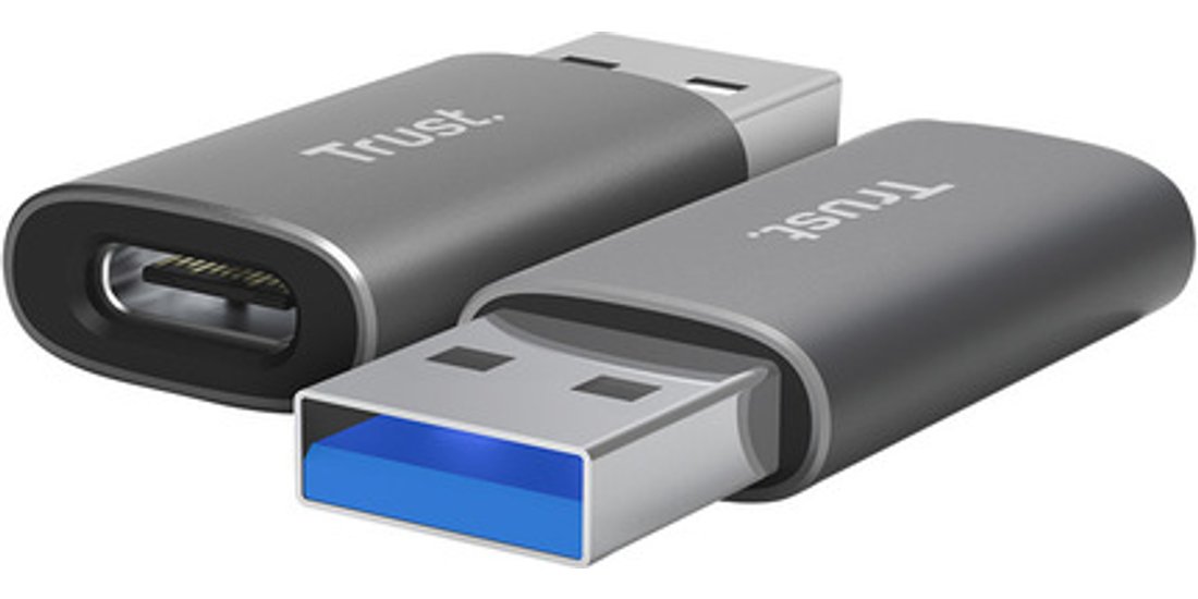 Trust Calyx USB Type-C USB Type-A Grigio
